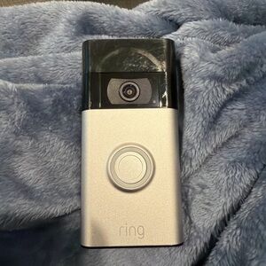 Ring Smart Doorbell in Silver and Black